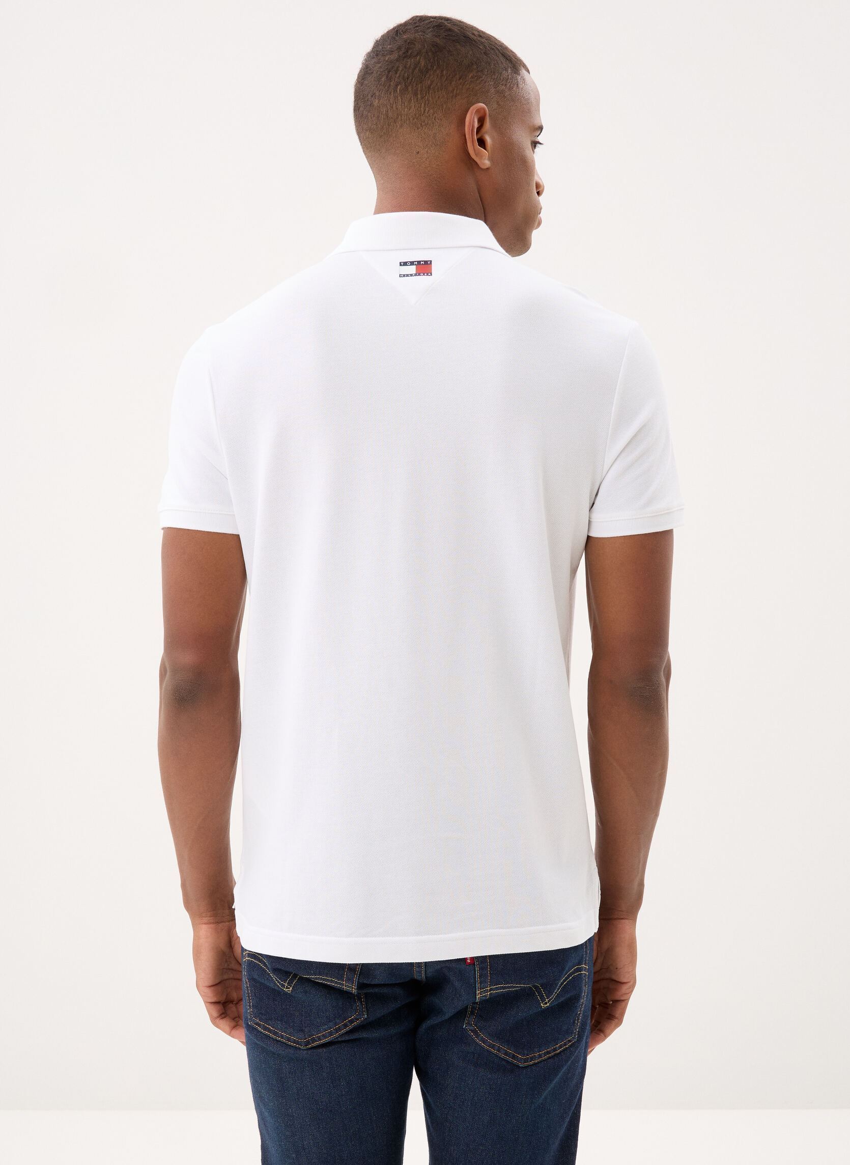 Polos Th X Cf1 Logo Polo blanc Tommy Hilfiger Polos Th X Cf1 Logo Polo blanc WHITE