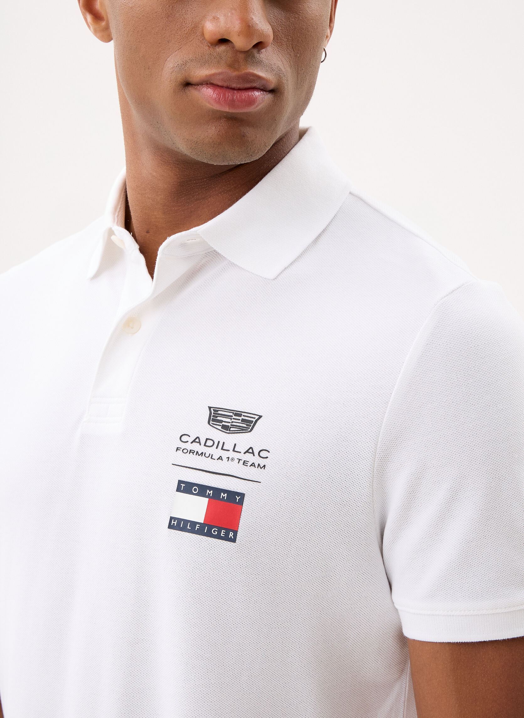 Polos Th X Cf1 Logo Polo blanc Tommy Hilfiger Polos Th X Cf1 Logo Polo blanc WHITE