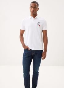 Polos Th X Cf1 Logo Polo blanc Tommy Hilfiger Polos Th X Cf1 Logo Polo blanc WHITE