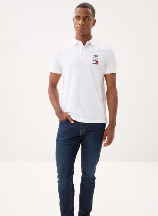 Tommy Hilfiger Polos Th X Cf1 Logo Polo blanc