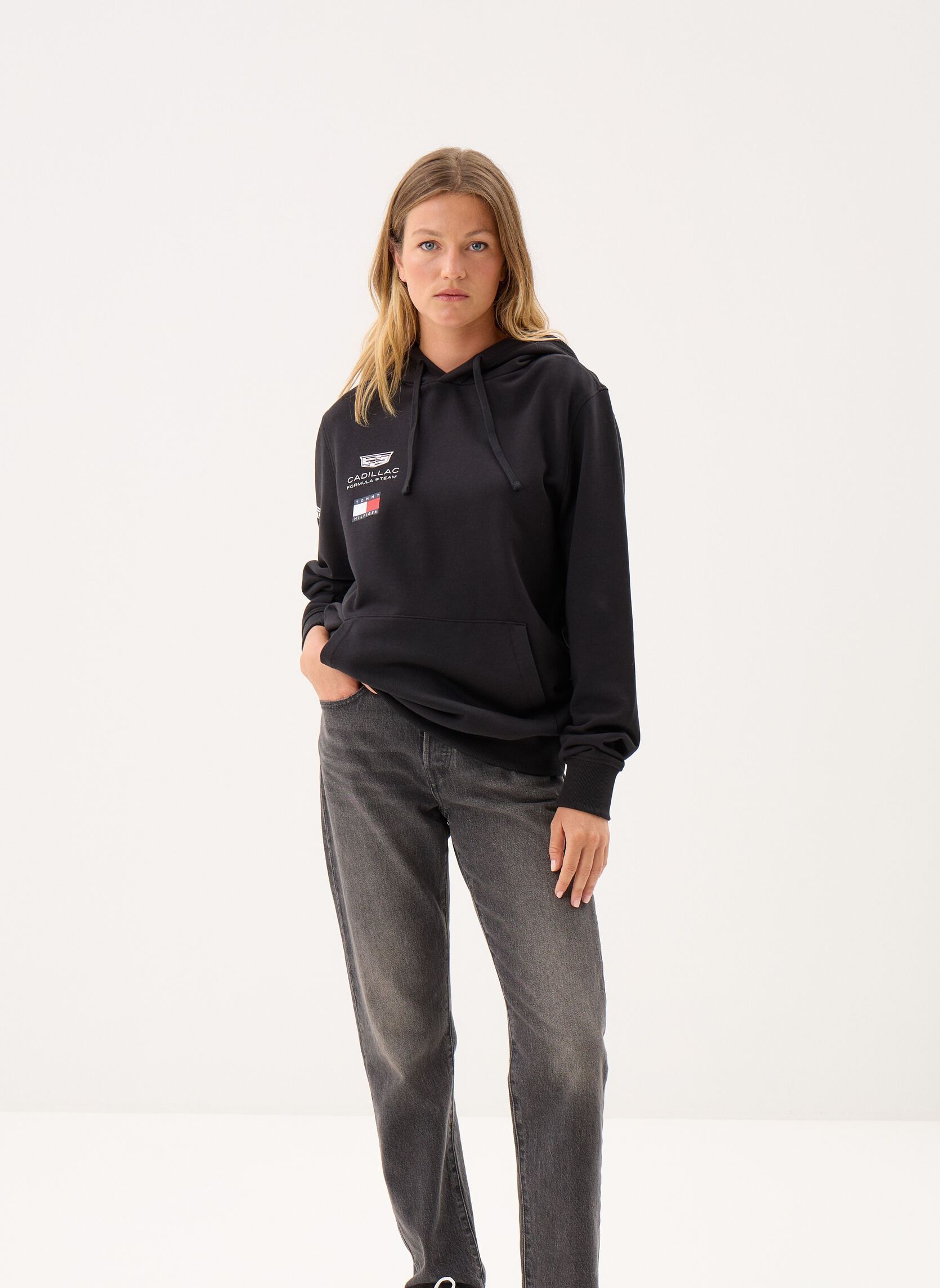 Sweats à capuche Th X Cf1 Replica Hoo noir Tommy Hilfiger Sweats à capuche Th X Cf1 Replica Hoo noir BLACK