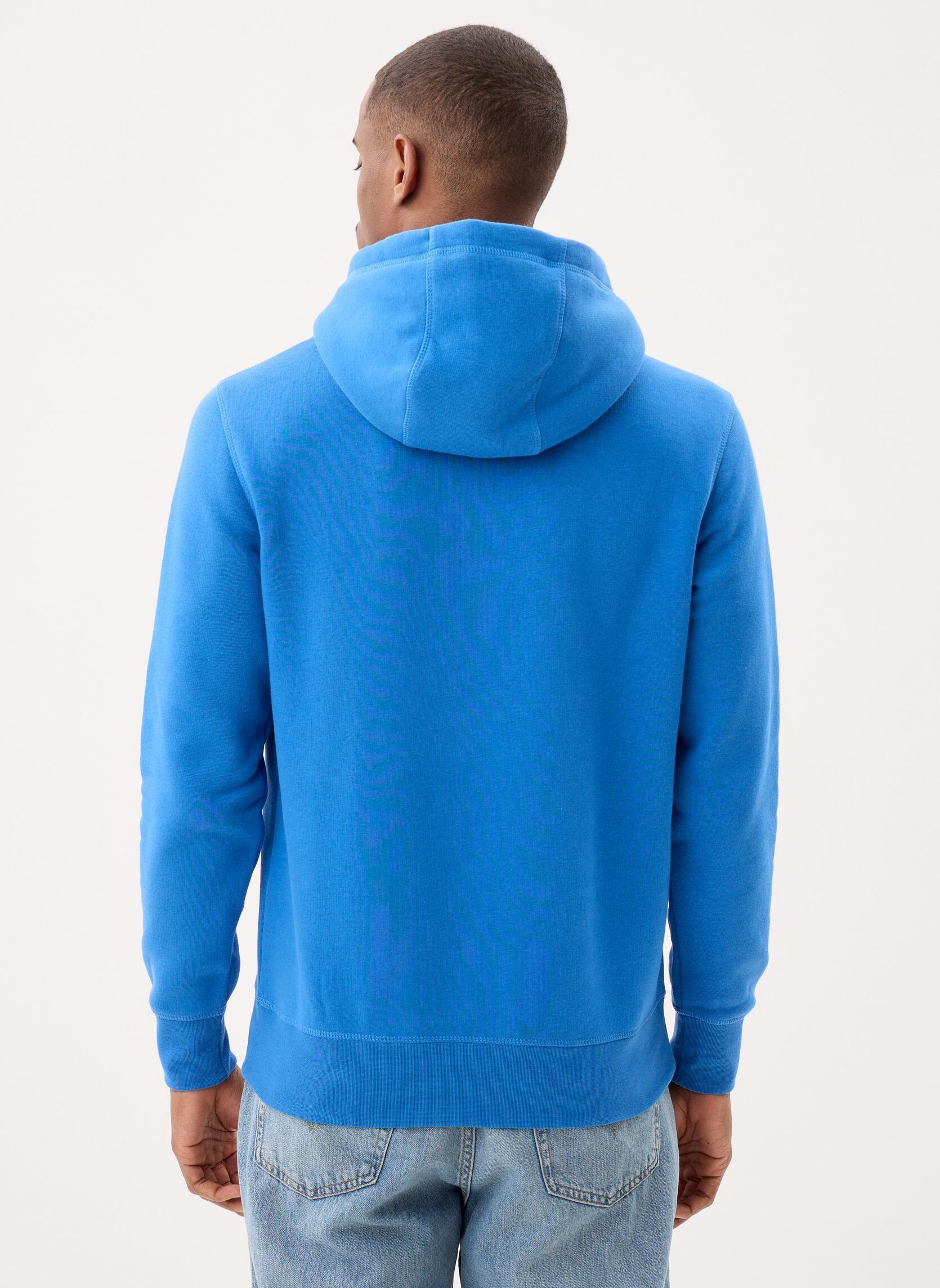 Hoodies Tommy Logo Hoodie heren blauw Tommy Hilfiger Hoodies Tommy Logo Hoodie heren blauw BLUE ORBIT