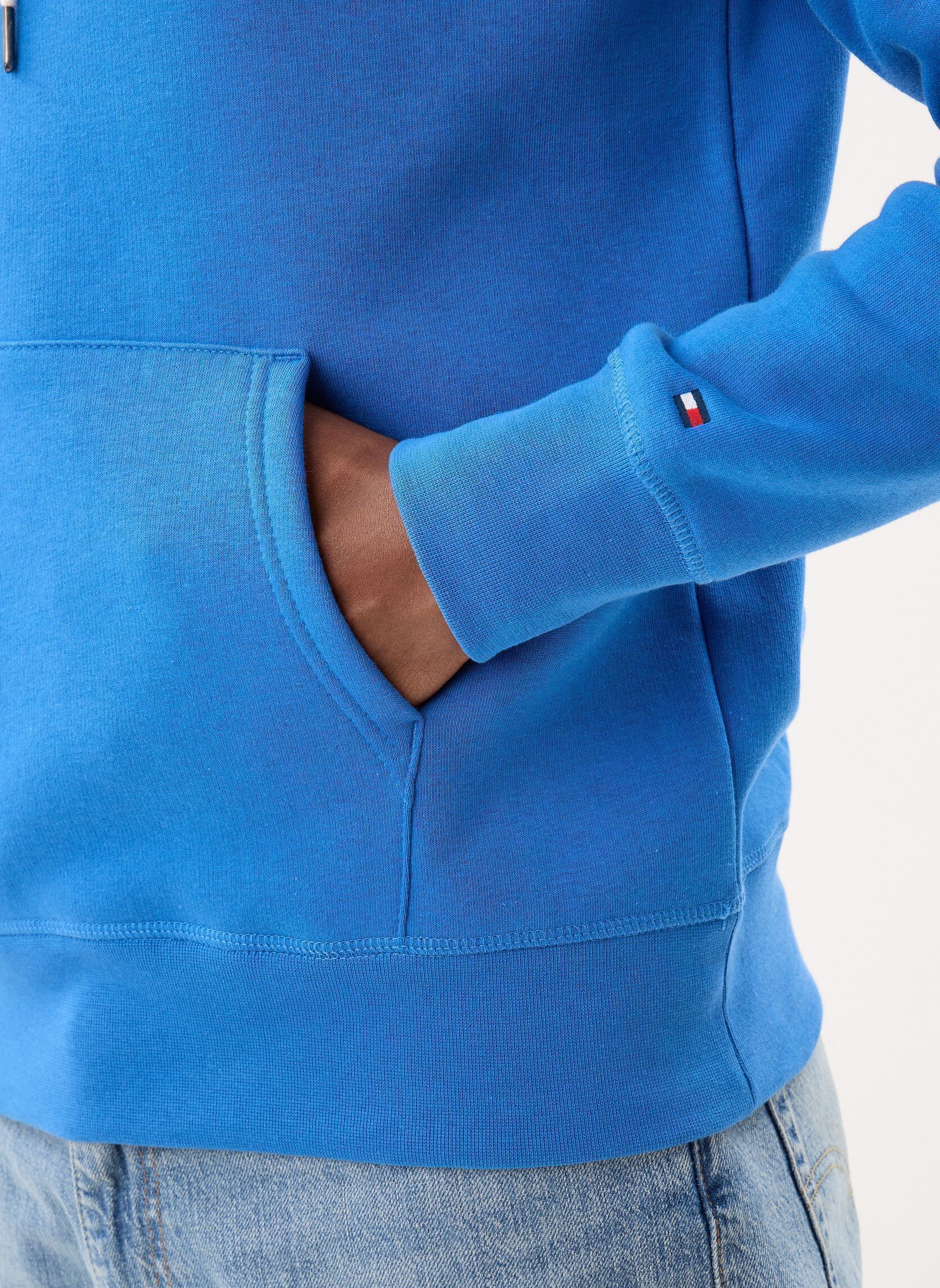 Hoodies Tommy Logo Hoodie heren blauw Tommy Hilfiger Hoodies Tommy Logo Hoodie heren blauw BLUE ORBIT
