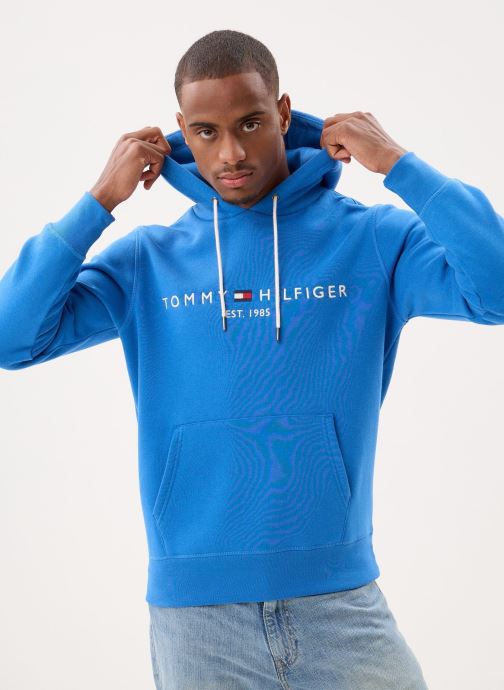 Tommy Hilfiger Sweats à capuche Tommy Logo Hoodie homme bleu