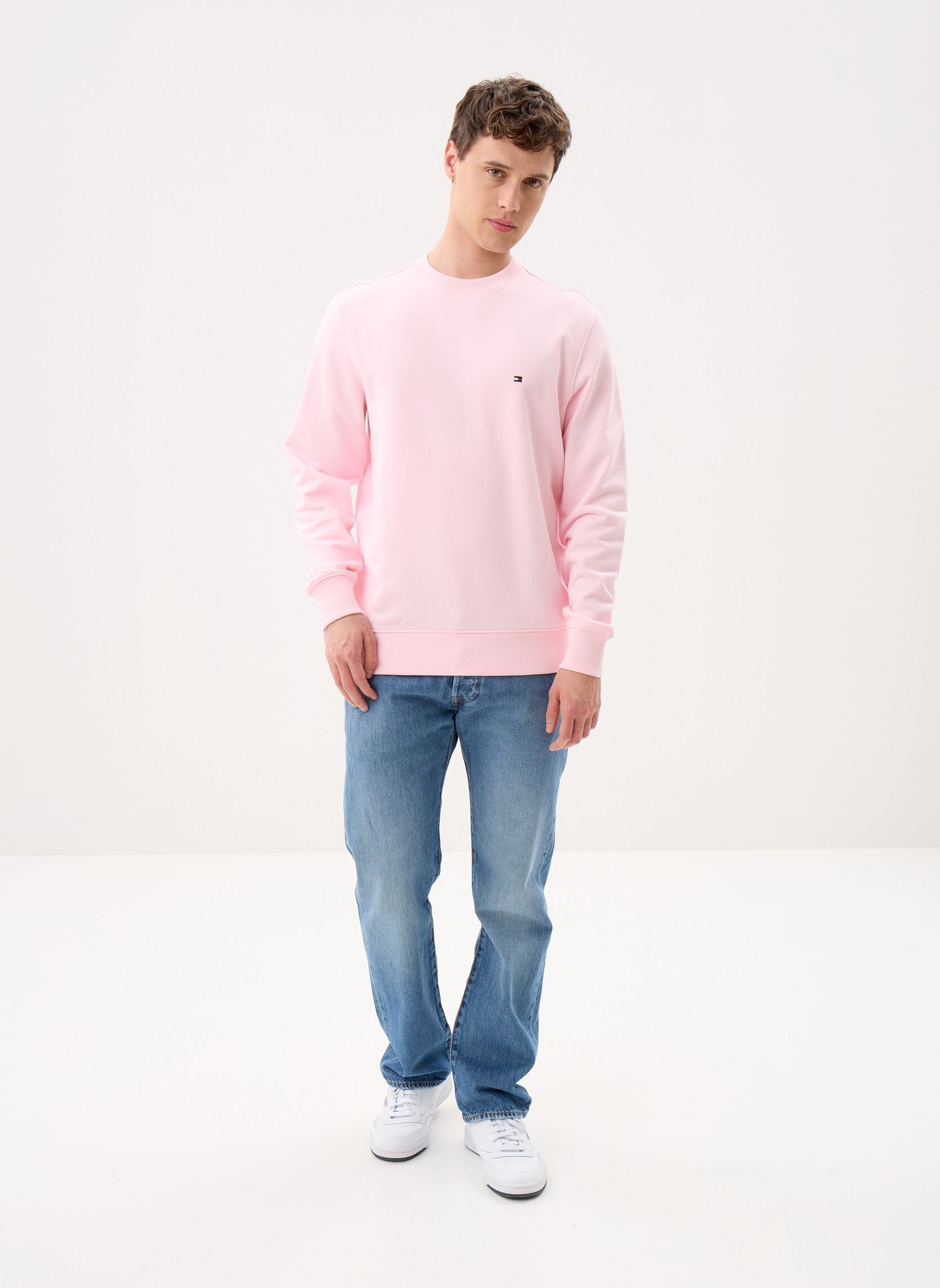 Sweatshirts Essential Terry Crew herren rosa Tommy Hilfiger Sweatshirts Essential Terry Crew herren rosa PINK LILY