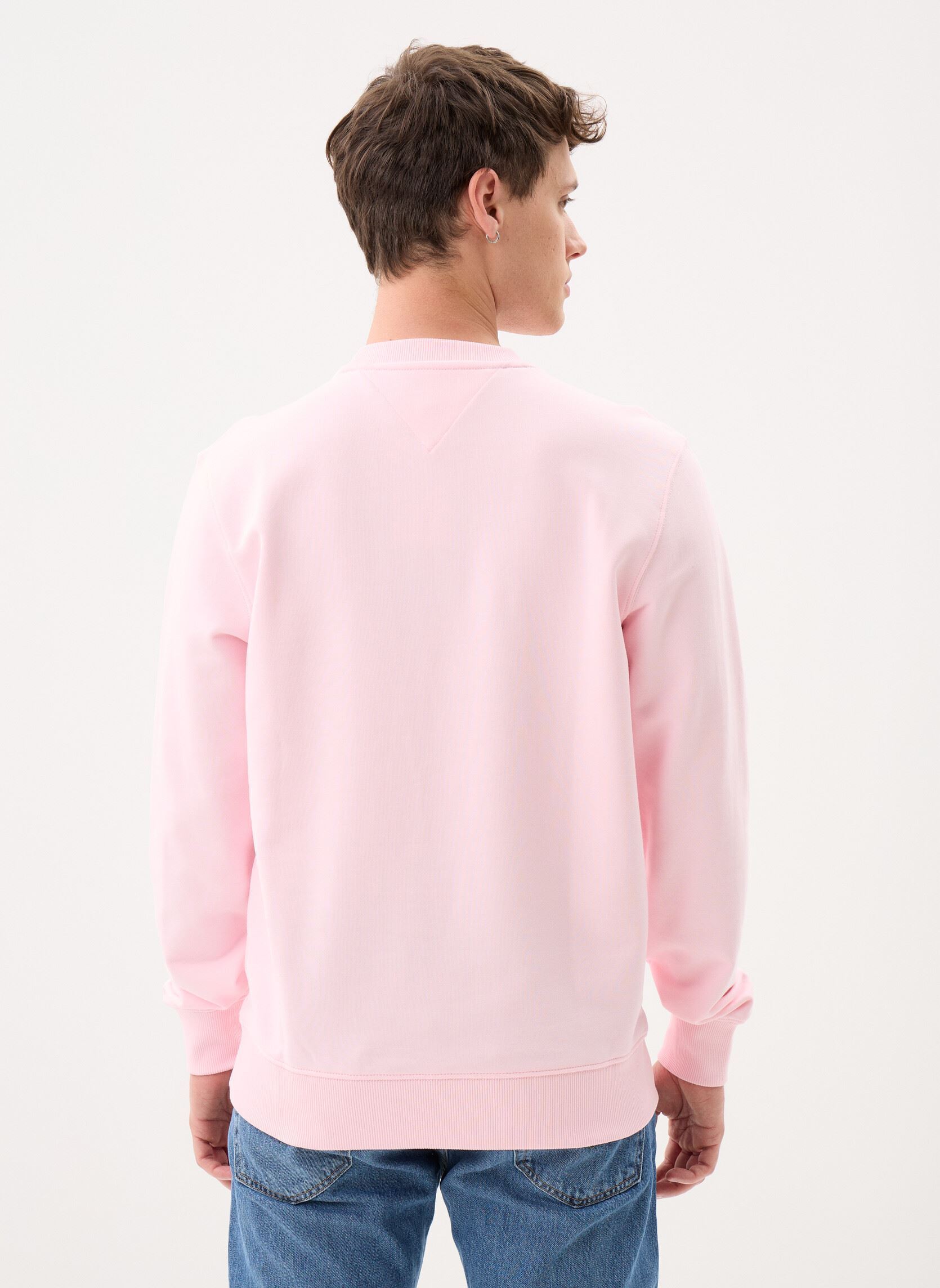 Sweatshirts Essential Terry Crew herren rosa Tommy Hilfiger Sweatshirts Essential Terry Crew herren rosa PINK LILY