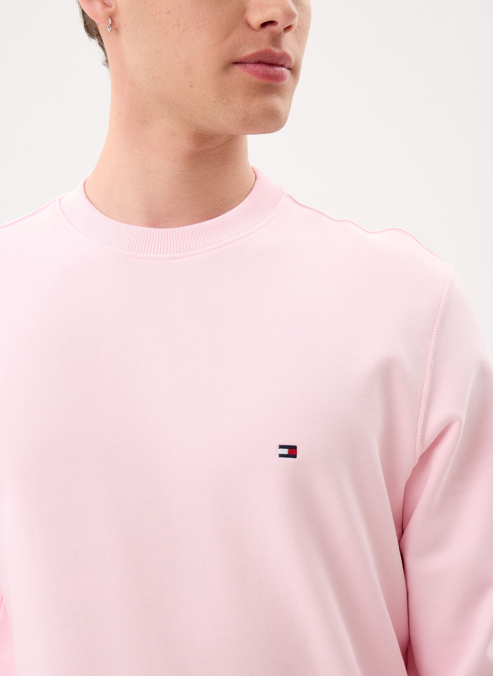 Sweatshirts Essential Terry Crew herren rosa Tommy Hilfiger Sweatshirts Essential Terry Crew herren rosa PINK LILY