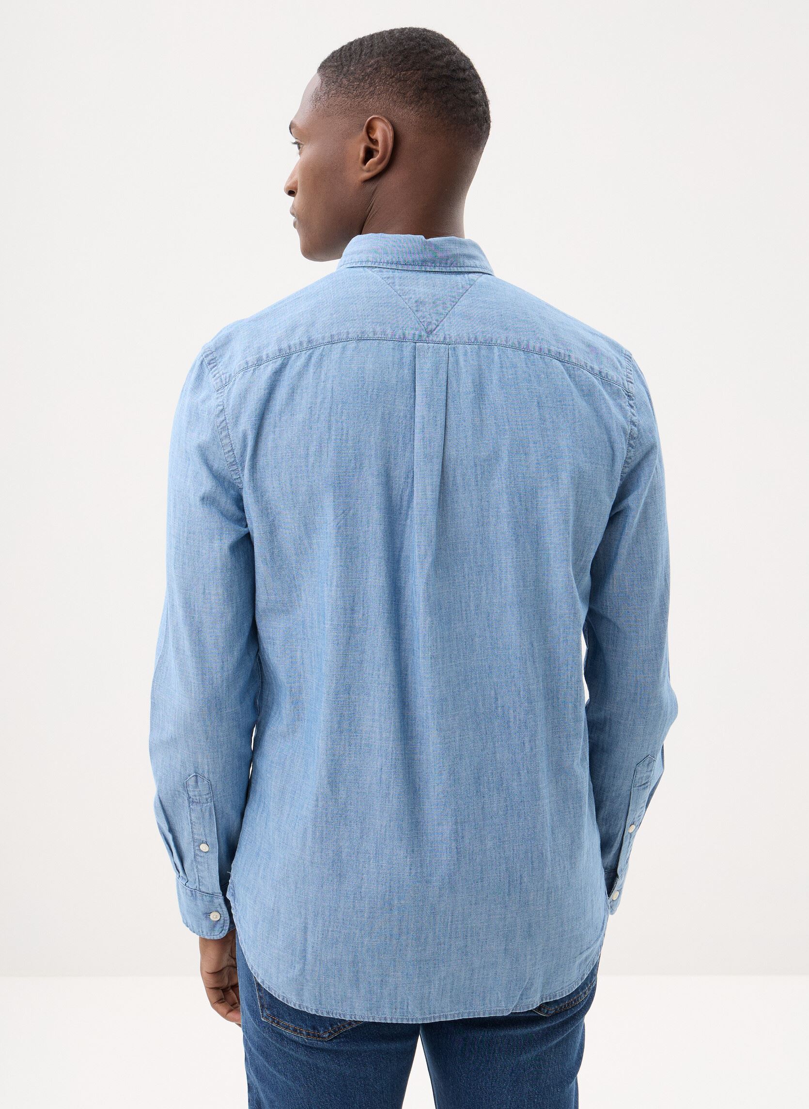 Hemden Chambray Pocket Rf B herren blau Tommy Hilfiger Hemden Chambray Pocket Rf B herren blau MEDIUM BLUE CHAMBRAY