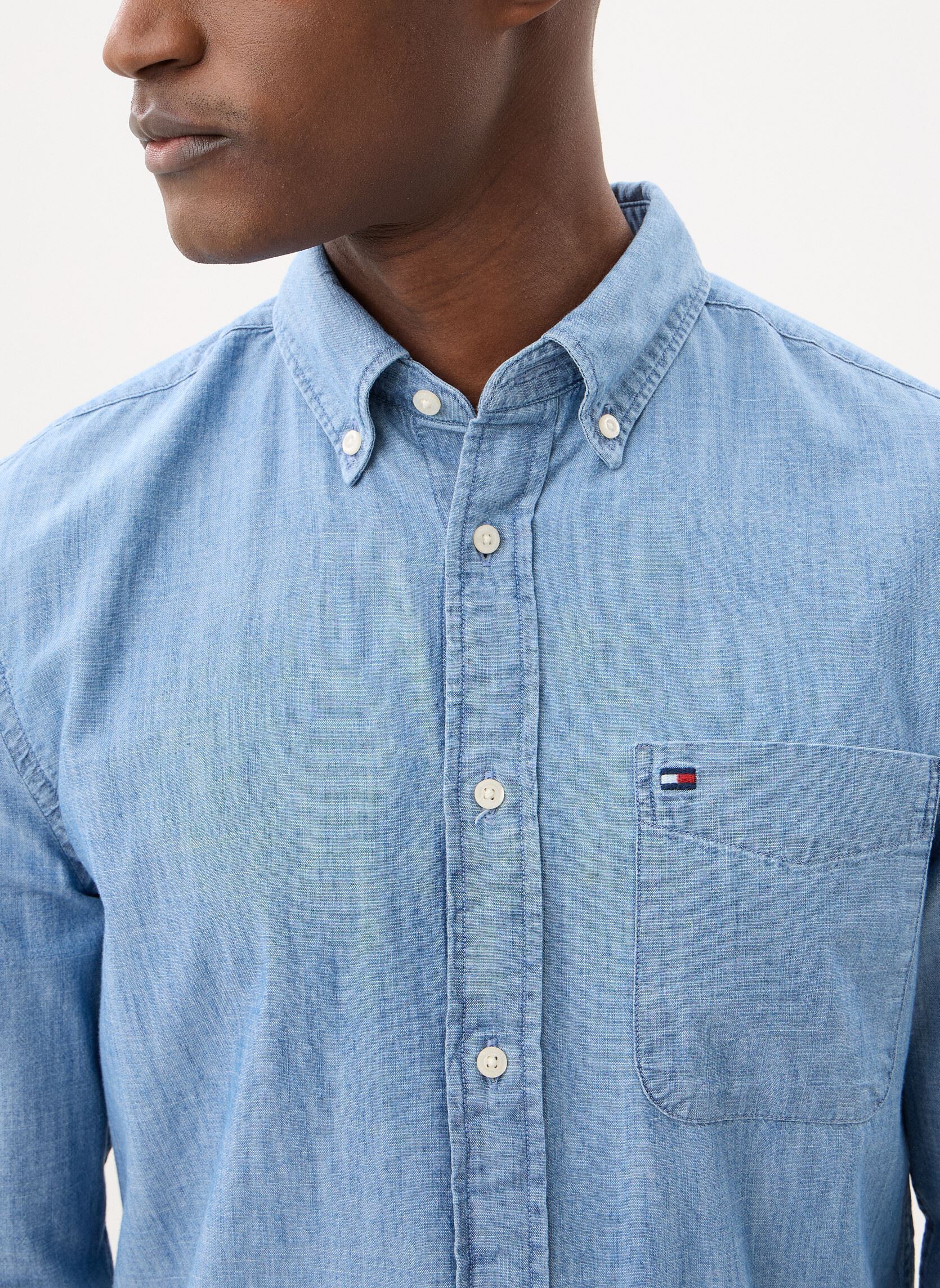 Hemden Chambray Pocket Rf B herren blau Tommy Hilfiger Hemden Chambray Pocket Rf B herren blau MEDIUM BLUE CHAMBRAY