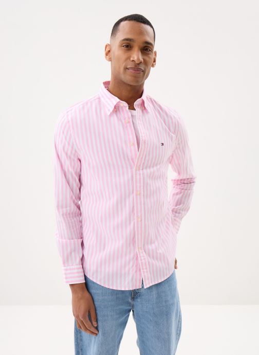 Tommy Hilfiger Hemden Flex Poplin Classic MW0MW42440 heren roze