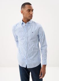 Hemden Flex Poplin Bold Str MW0MW42441 heren blauw