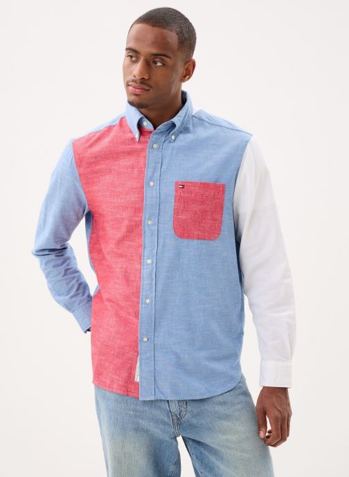 Tommy Hilfiger Hemden Chambray Blocking Cl MW0MW42461 herren mehrfarbig