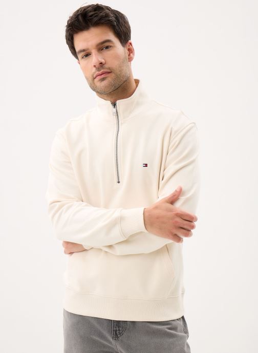 Tommy Hilfiger Sweats zippés Essential Terry New MW0MW43115 homme blanc