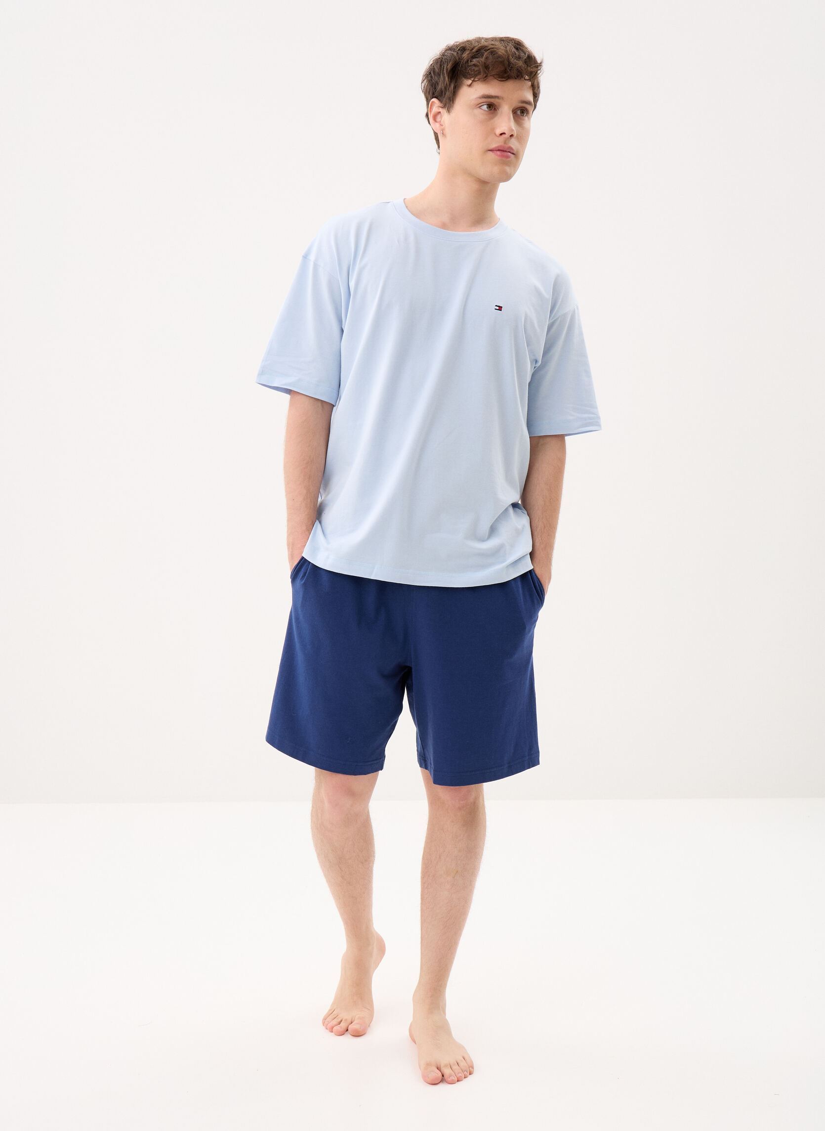 Tee-shirts Ss Jersey Pj Set UM0UM03649 homme bleu Tommy Hilfiger Tee-shirts Ss Jersey Pj Set UM0UM03649 homme bleu BREEZY BLUE/PREPPY NAVY