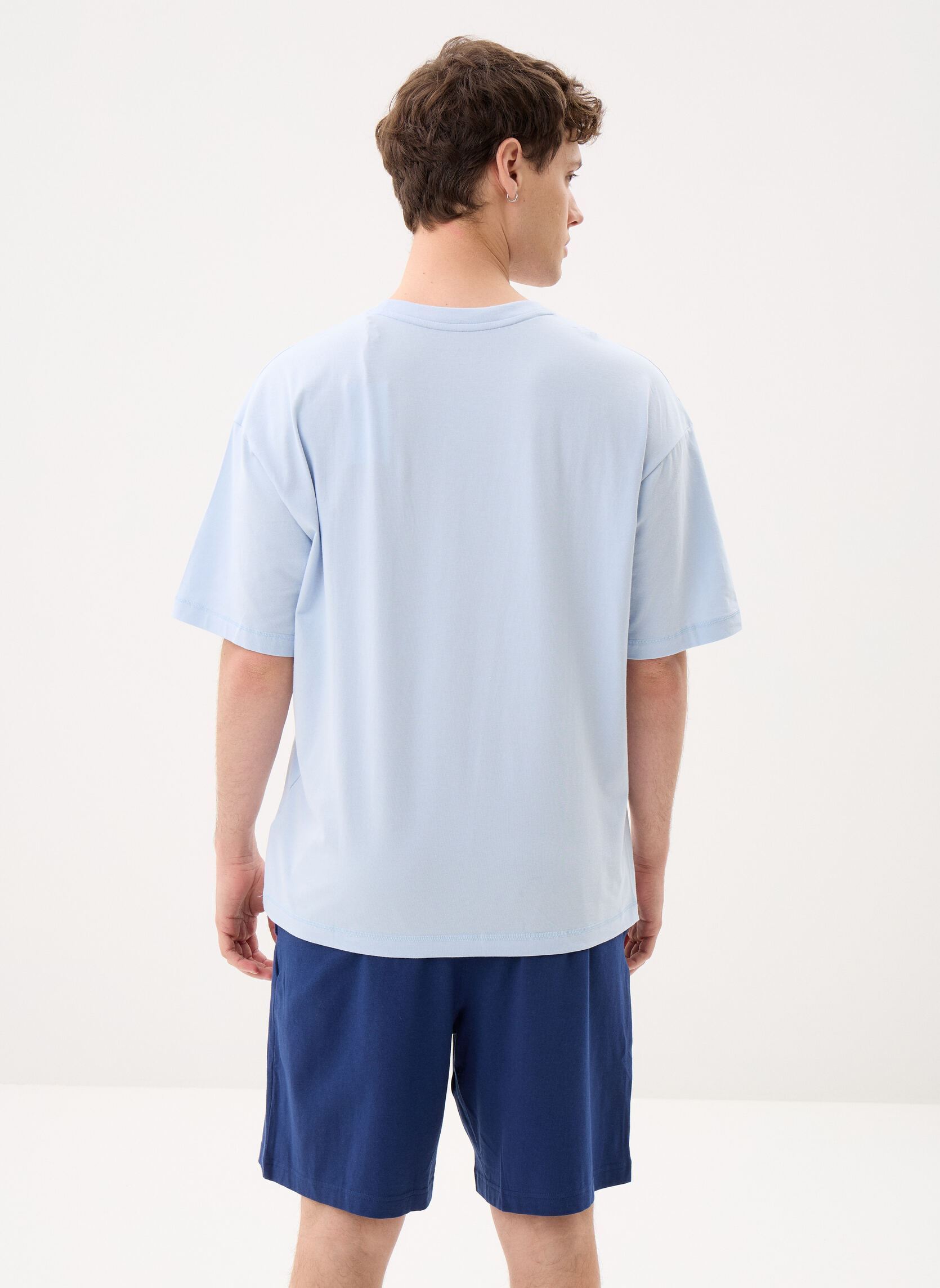 Tee-shirts Ss Jersey Pj Set UM0UM03649 homme bleu Tommy Hilfiger Tee-shirts Ss Jersey Pj Set UM0UM03649 homme bleu BREEZY BLUE/PREPPY NAVY