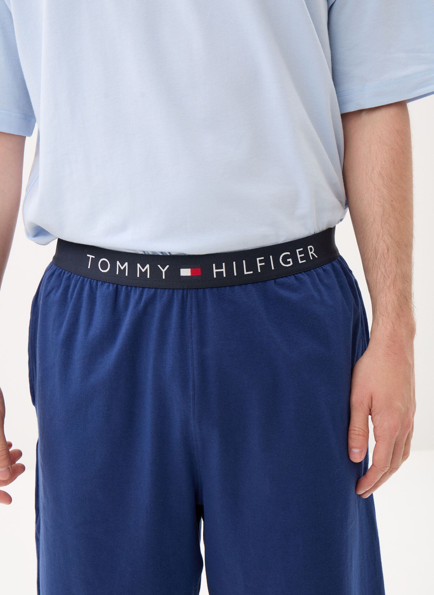 Tee-shirts Ss Jersey Pj Set UM0UM03649 homme bleu Tommy Hilfiger Tee-shirts Ss Jersey Pj Set UM0UM03649 homme bleu BREEZY BLUE/PREPPY NAVY