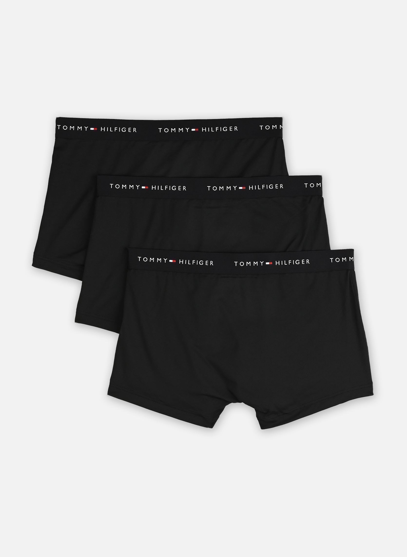 Unterhosen Lot De 3 Boxers Signature À Ceinture À L herren schwarz Tommy Hilfiger Unterhosen Lot De 3 Boxers Signature À Ceinture À L herren schwarz BLACK/BLACK/BLACK