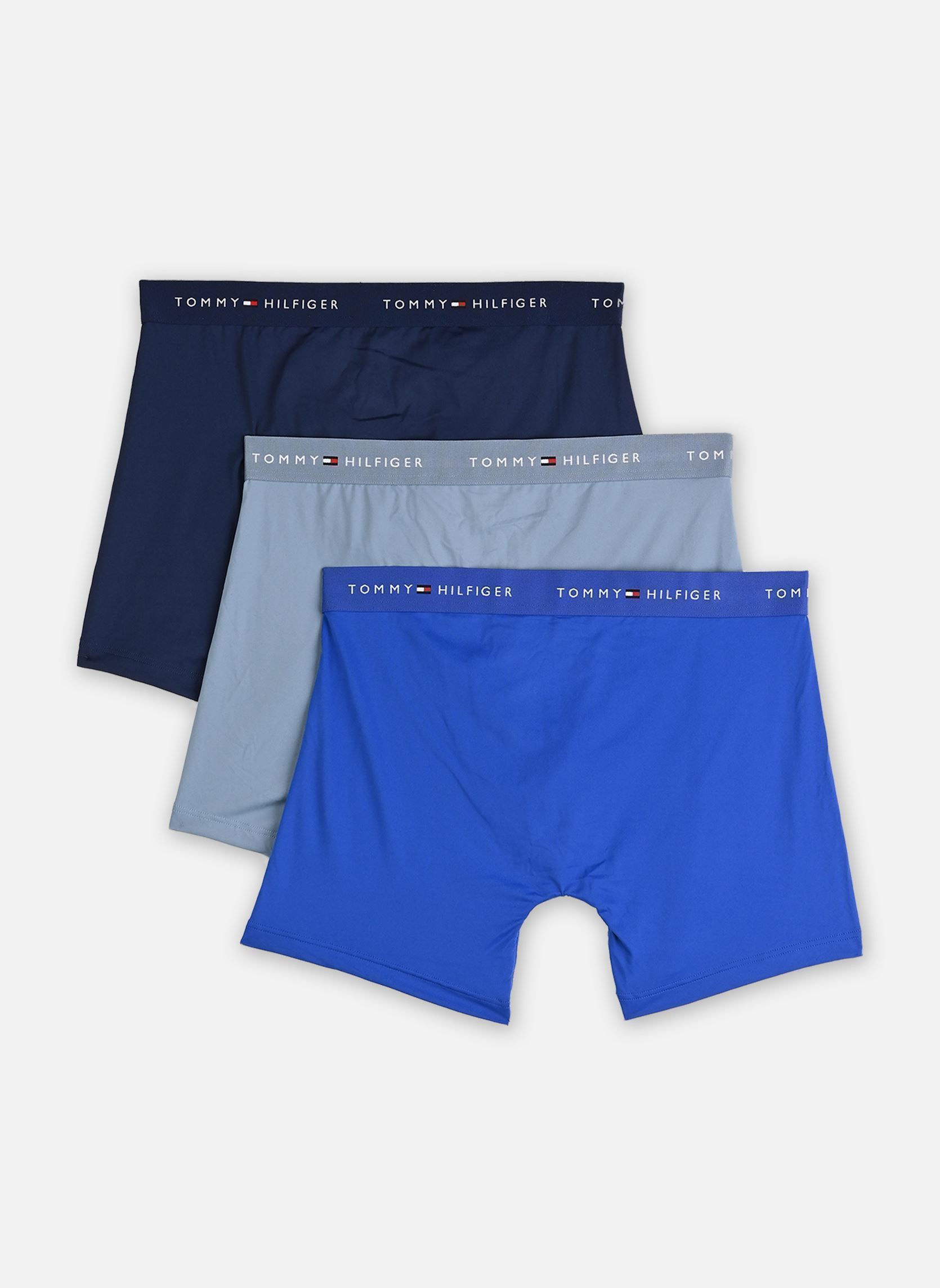 Caleçons Lot De 3 Boxers Signature À Ceinture À L homme bleu Tommy Hilfiger Caleçons Lot De 3 Boxers Signature À Ceinture À L homme bleu NOB BLUE/BRSK BLUE/PRP NAVY