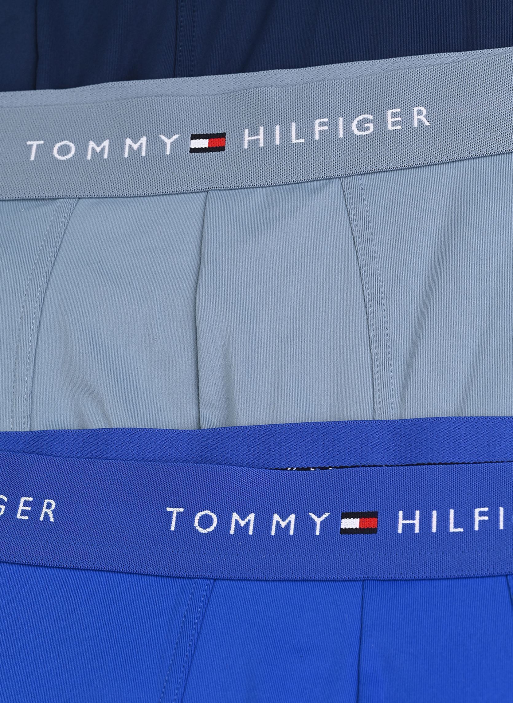 Caleçons Lot De 3 Boxers Signature À Ceinture À L homme bleu Tommy Hilfiger Caleçons Lot De 3 Boxers Signature À Ceinture À L homme bleu NOB BLUE/BRSK BLUE/PRP NAVY