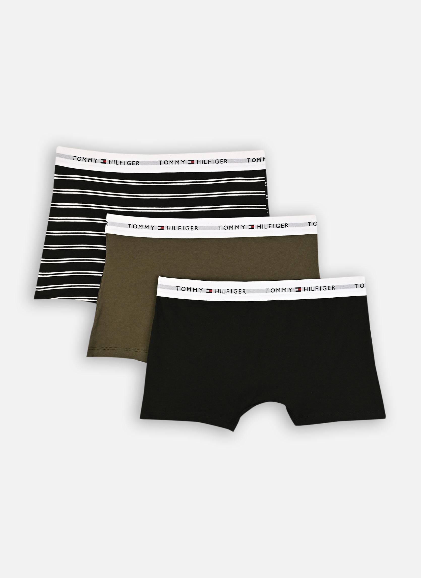 Sous-vêtements de sport Lot De 3 Boxers Signature À Ceinture À L homme noir Tommy Hilfiger Sous-vêtements de sport Lot De 3 Boxers Signature À Ceinture À L homme noir BLK/ARM GRN/TRM STPE