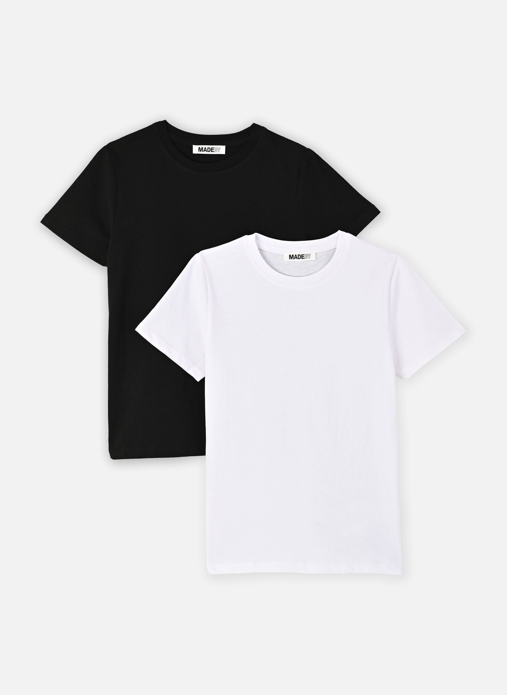 Tee-shirts TEELOTKIDAC2 garçon noir MADE BY Tee-shirts TEELOTKIDAC2 garçon noir NOIR / Z*BLANC
