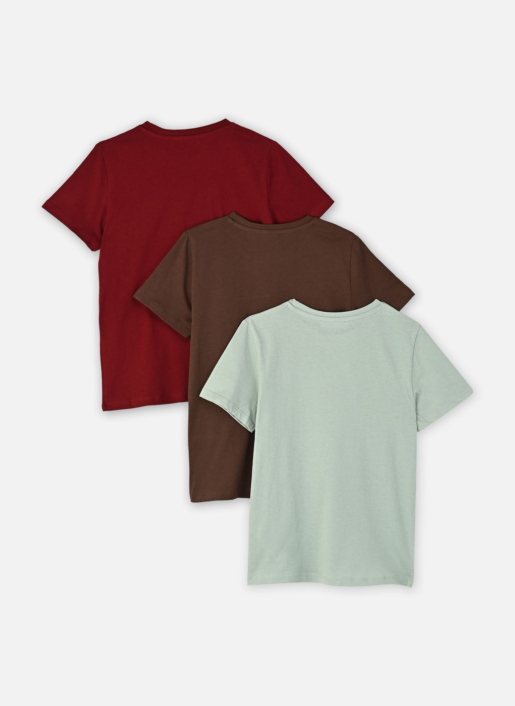 Tee-shirts TEELOTKIDAC3 garçon gris MADE BY Tee-shirts TEELOTKIDAC3 garçon gris CHOCOLATE/CABERNET/ HARBOR GRA