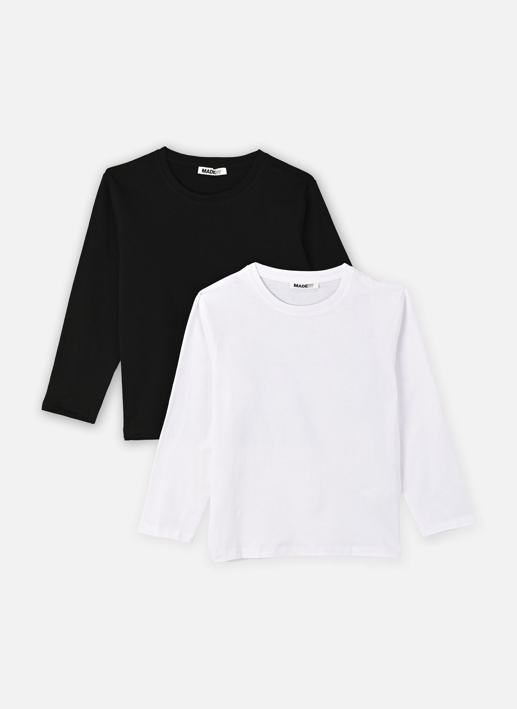 Tee-shirts TEELOTKIDAL2 garçon noir MADE BY Tee-shirts TEELOTKIDAL2 garçon noir NOIR / LUCENT WHITE