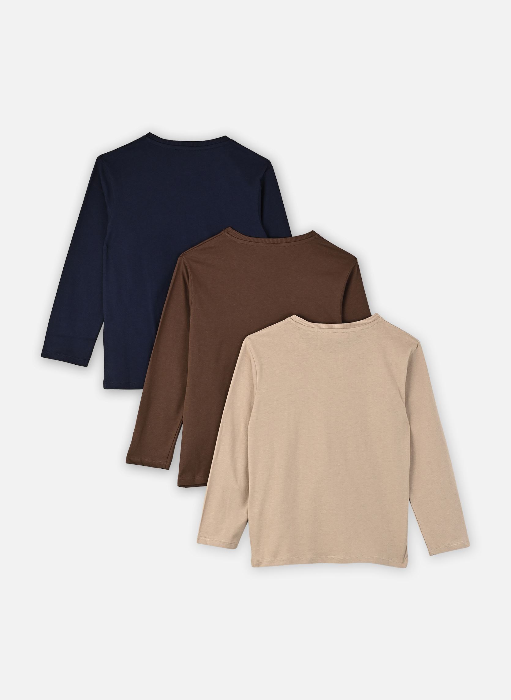 Tee-shirts TEELOTKIDAL3 garçon bleu MADE BY Tee-shirts TEELOTKIDAL3 garçon bleu BLEU MARINE / CHOCOLATE MARTIN