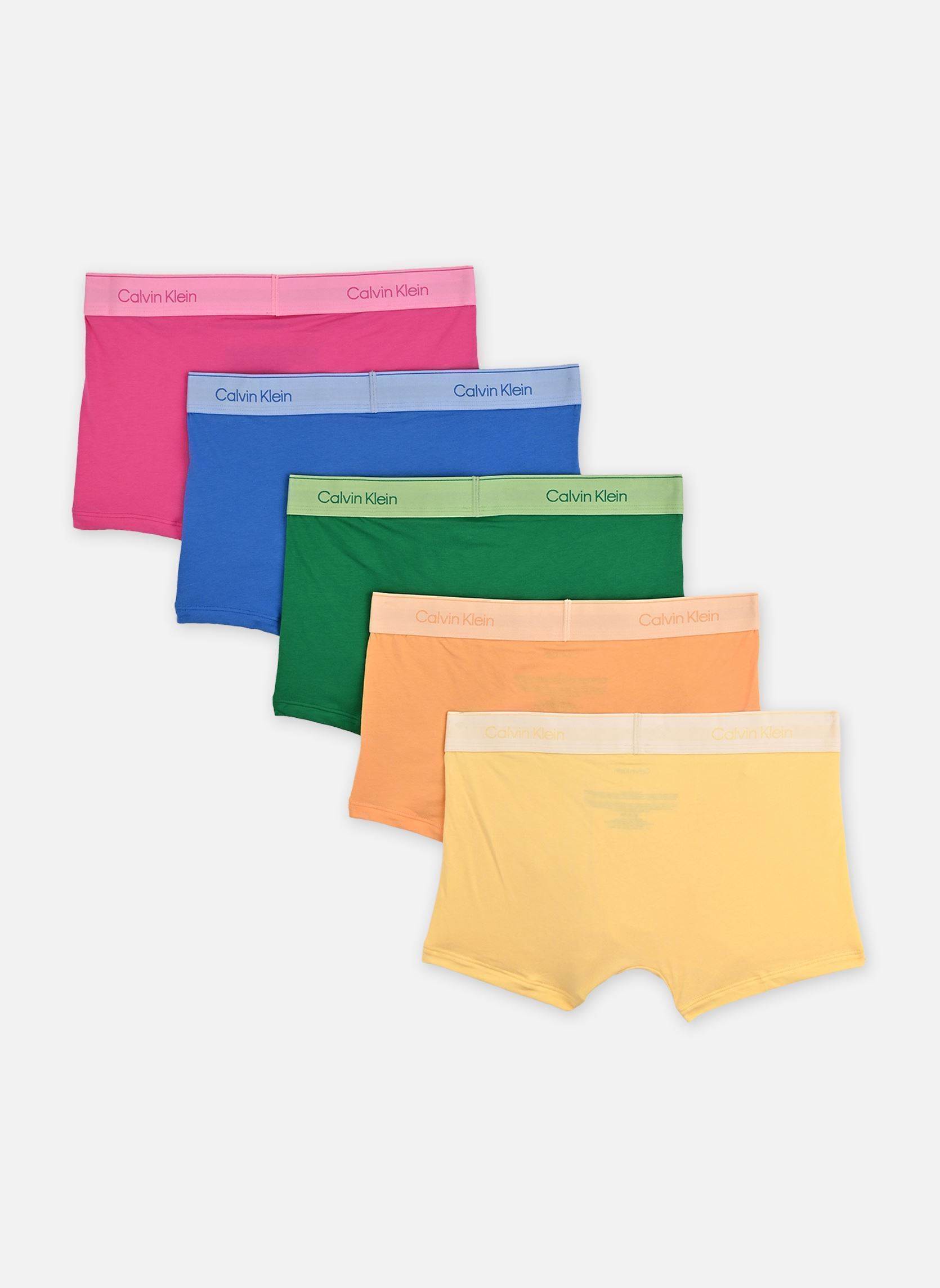 Sous-vêtements de sport Lot de 5 boxers taille basse - Cotton St homme multicolore Calvin Klein Sous-vêtements de sport Lot de 5 boxers taille basse - Cotton St homme multicolore MARDI GRAS GREEN/RELAY ORANGE/