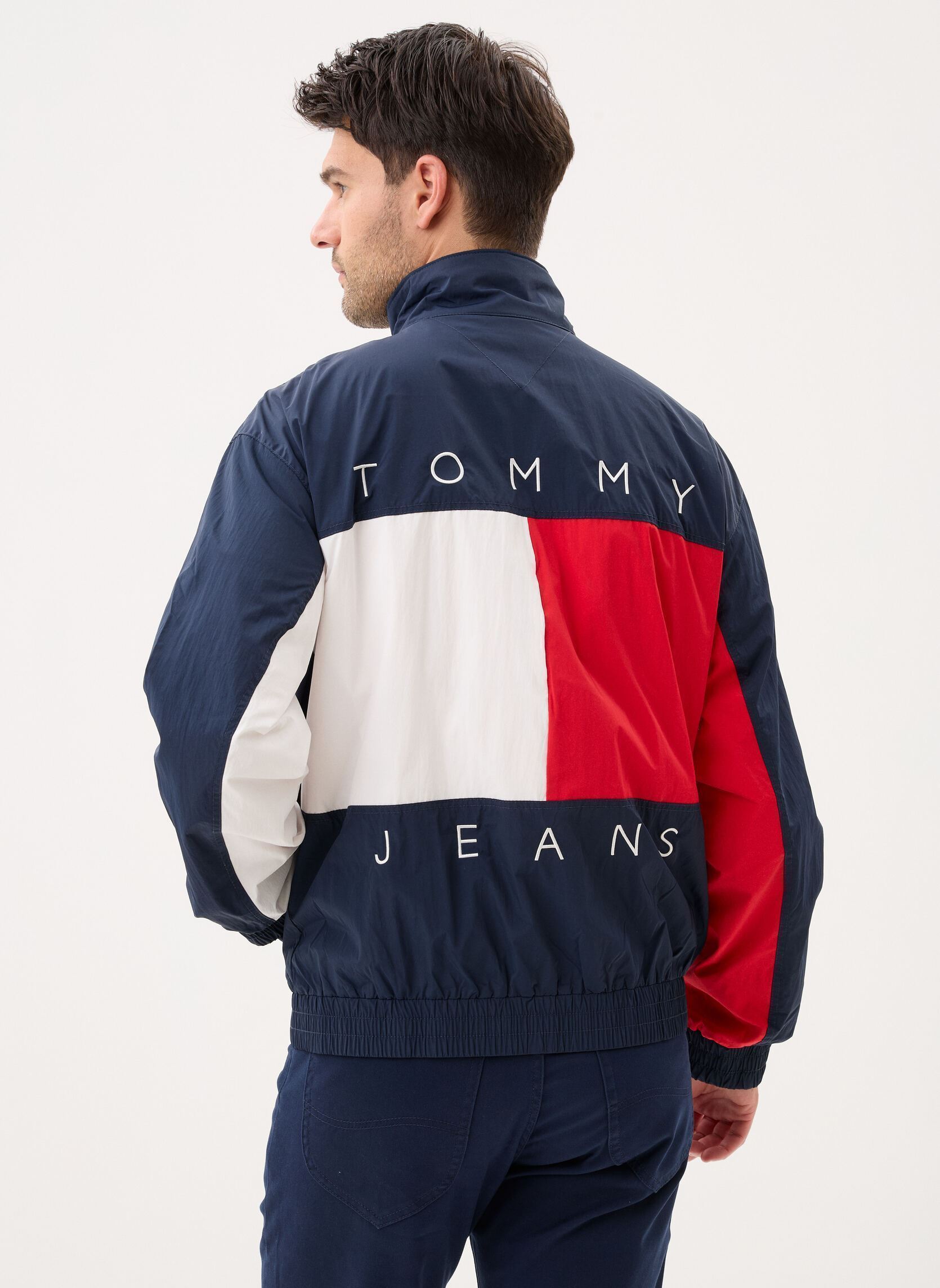 Blousons Tjm Heritage Flag Ja DM0DM22738 homme bleu Tommy Jeans Blousons Tjm Heritage Flag Ja DM0DM22738 homme bleu DARK NIGHT NAVY