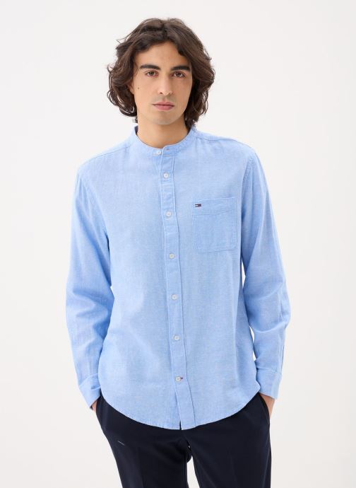 Tommy Jeans Hemden Tjm Reg Linen Mx Ban DM0DM22756 herren blau