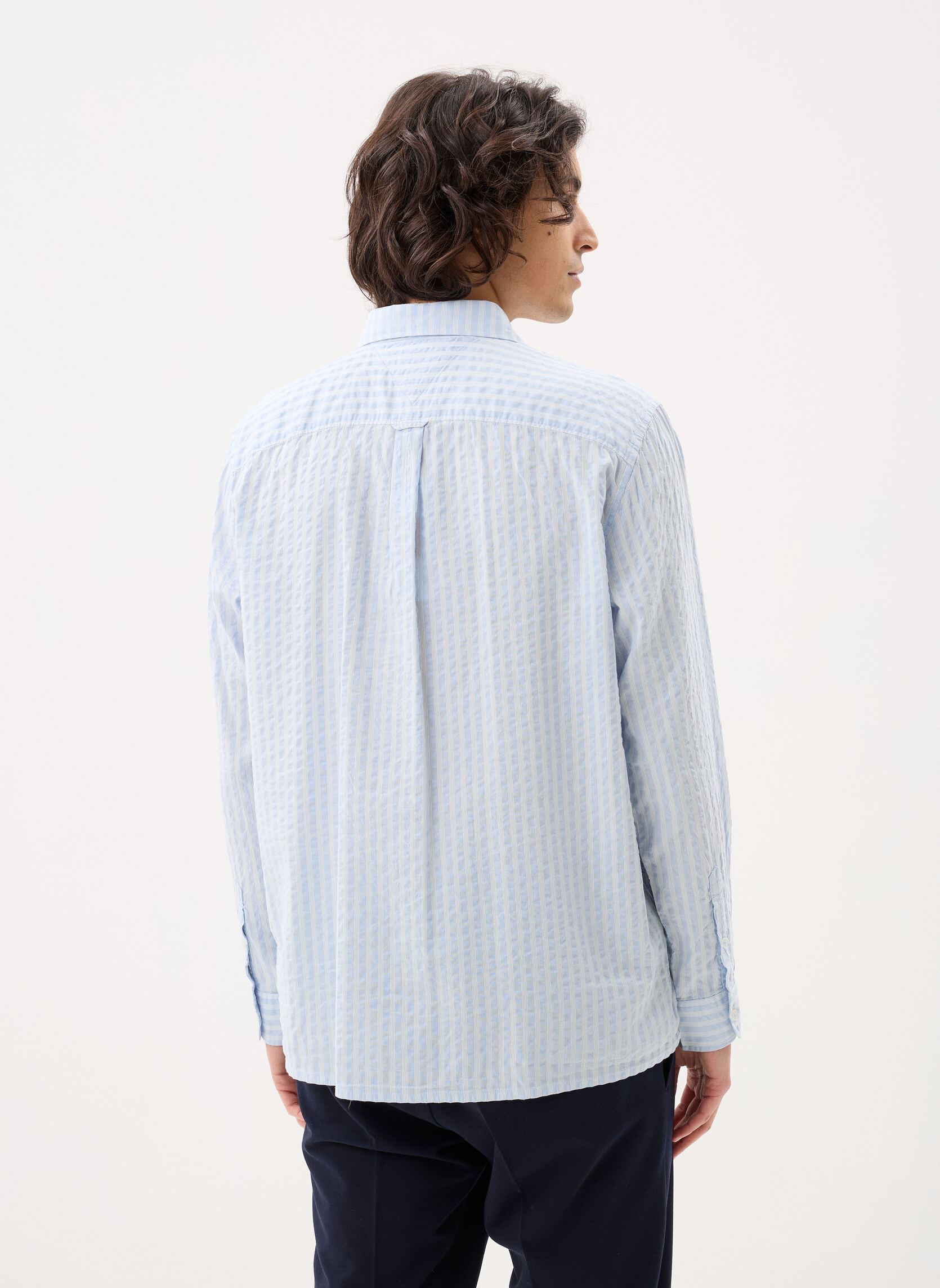 Hemden Tjm Rlx Seersucker S DM0DM22785 herren blau Tommy Jeans Hemden Tjm Rlx Seersucker S DM0DM22785 herren blau SWEET BLUE STRIPES