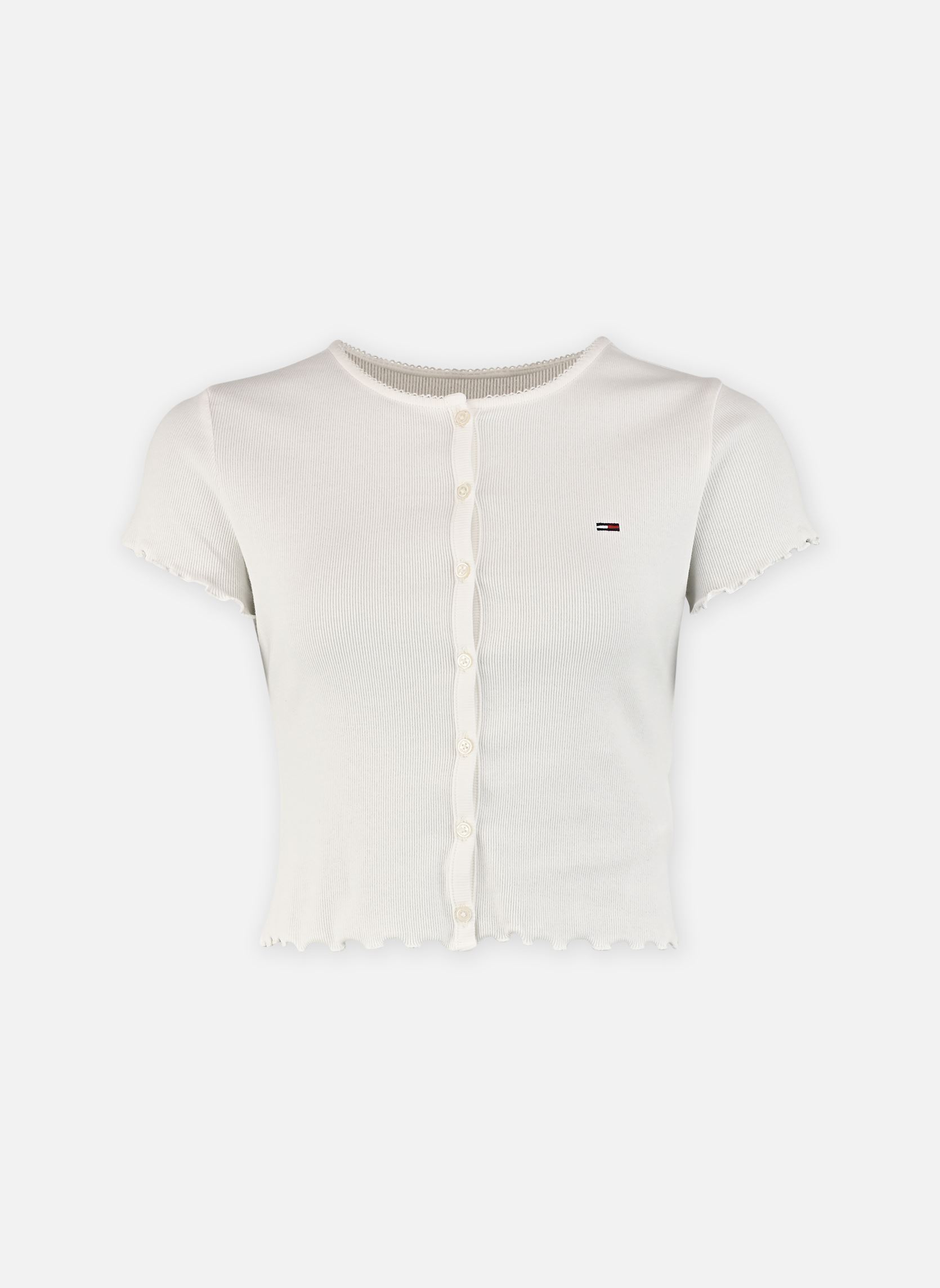 Vêtements Tommy Jeans Tjw Ss Rib Top Im DW0DW20377 pour Femme
