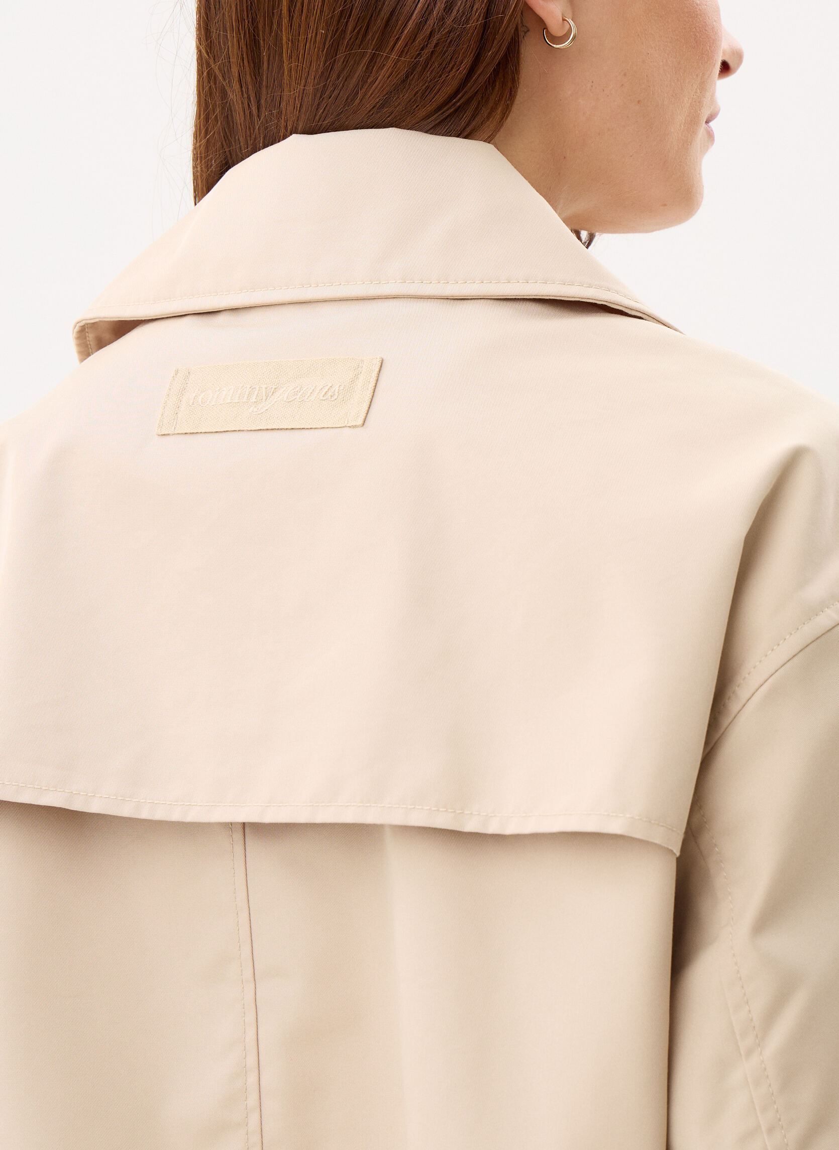 Trenchcoats Tjw Short Trench Coat dames beige Tommy Jeans Trenchcoats Tjw Short Trench Coat dames beige WHITE CLAY