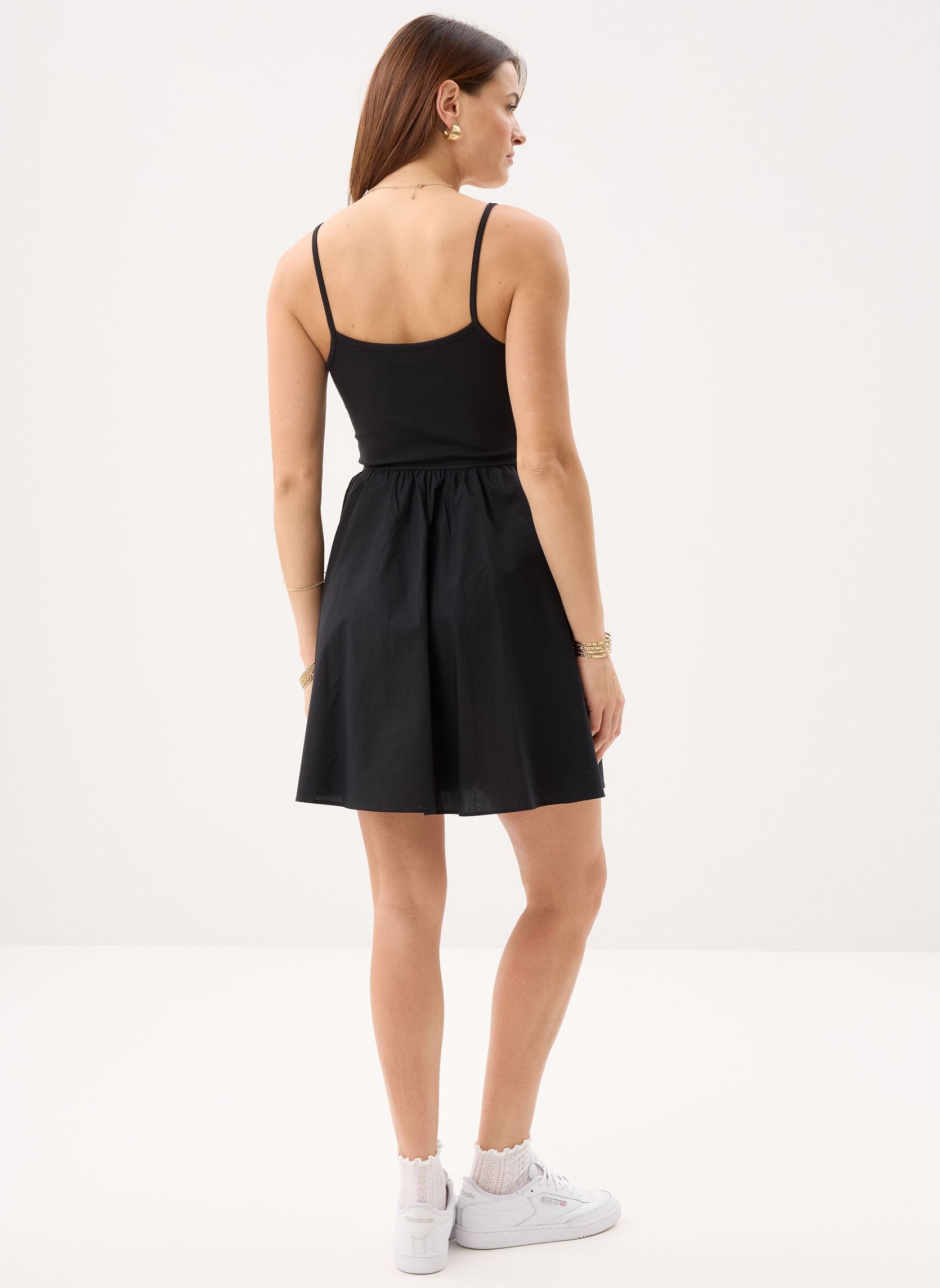 Kleider Tjw Rib Poplin Mix S damen schwarz Tommy Jeans Kleider Tjw Rib Poplin Mix S damen schwarz BLACK