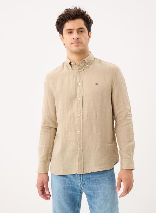 Tommy Hilfiger Hemden Pigment Dye Stand Co MW0MW39271 heren beige
