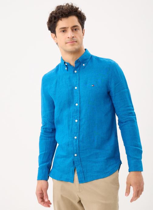 Tommy Hilfiger Hemden Pigment Dyed Li Soli MW0MW41530 herren blau