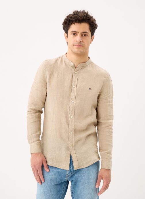 Tommy Hilfiger Hemden Pigment Dyed Li Soli MW0MW41530 heren beige