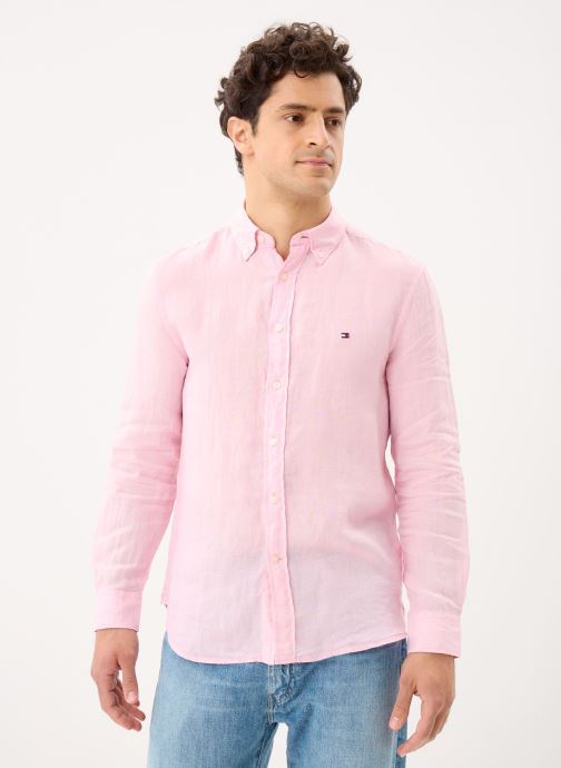 Tommy Hilfiger Hemden Pigment Dyed Li Soli MW0MW41530 herren rosa