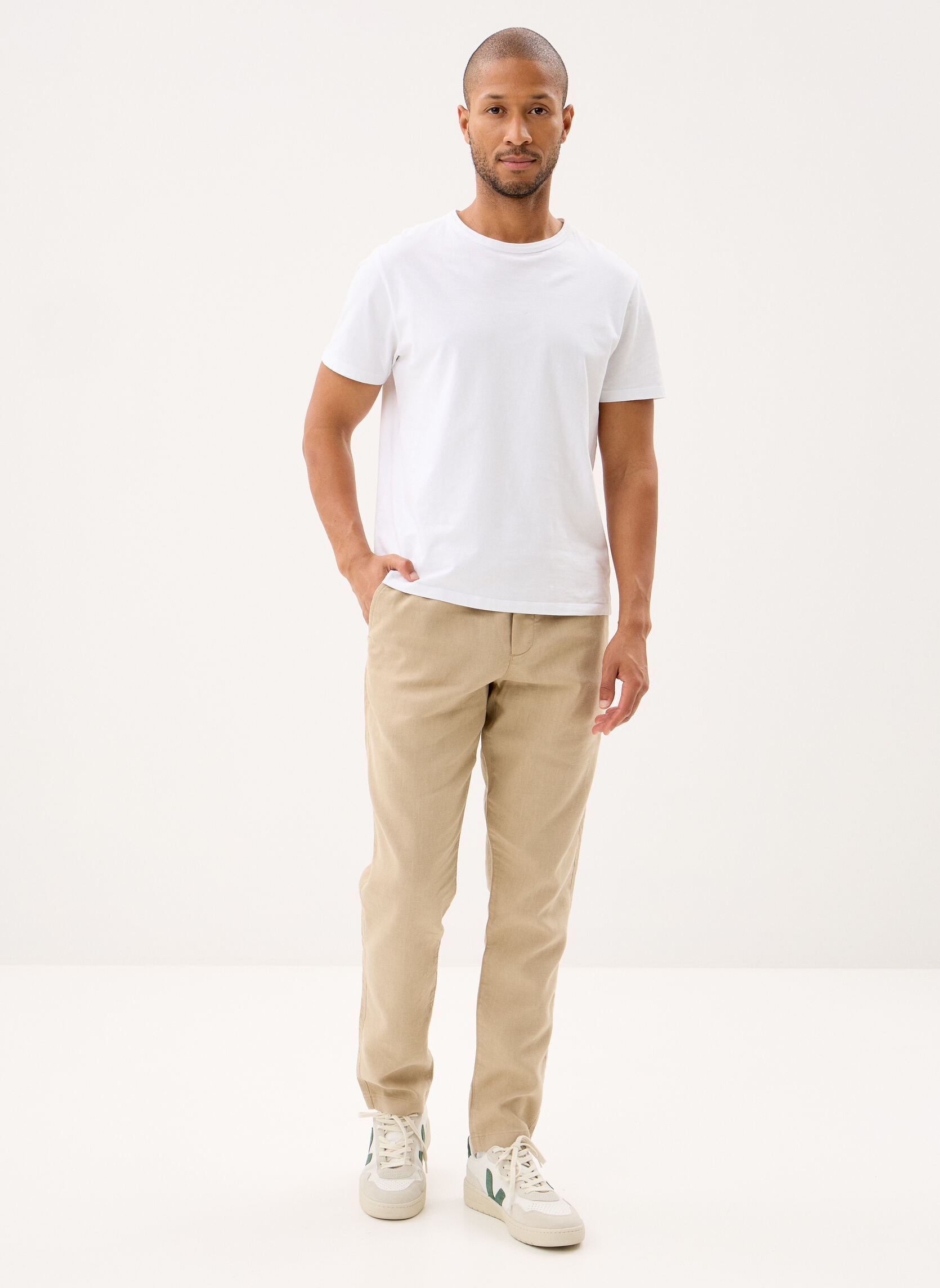 Chino-Hosen Harlem Po Sorona Lin MW0MW42336 herren beige Tommy Hilfiger Chino-Hosen Harlem Po Sorona Lin MW0MW42336 herren beige BATIQUE KHAKI