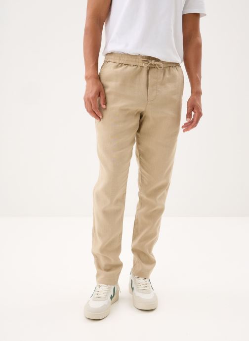 Tommy Hilfiger Pantalons chino Harlem Po Sorona Lin MW0MW42336 homme beige