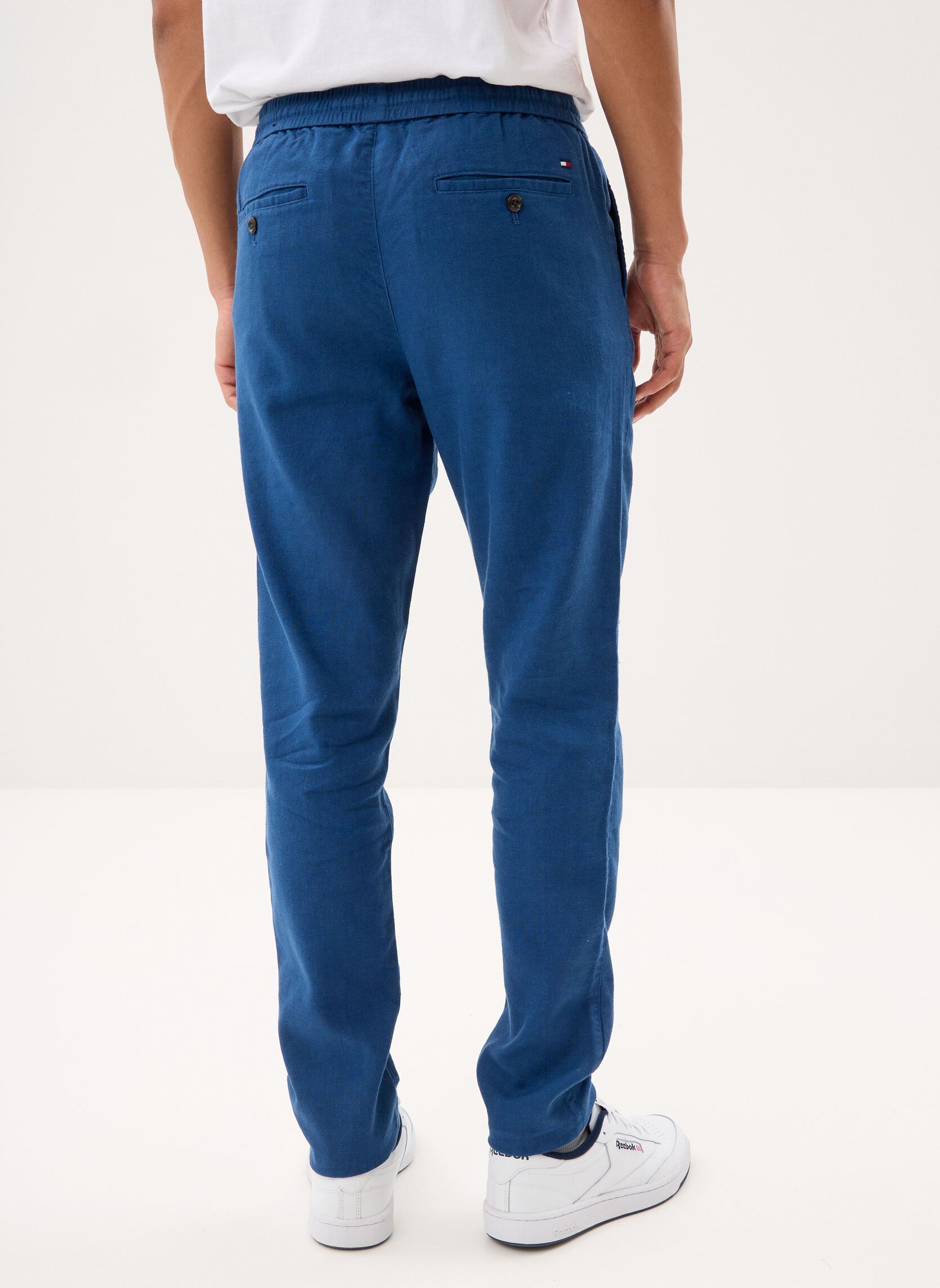 Chino-Hosen Harlem Po Sorona Lin MW0MW42336 herren blau Tommy Hilfiger Chino-Hosen Harlem Po Sorona Lin MW0MW42336 herren blau BLUE JEAN