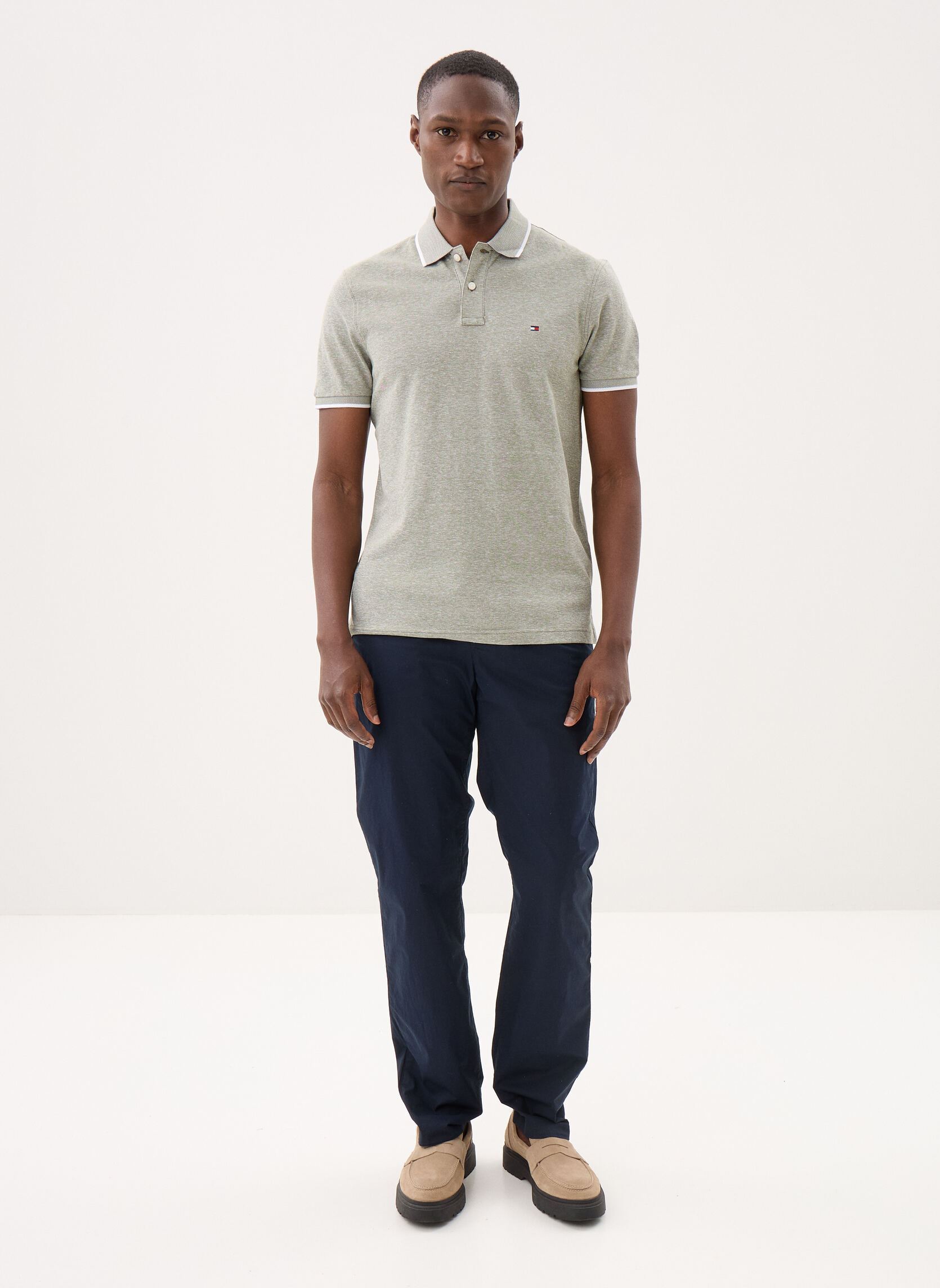 Pantaloni chino Denton Po Poplin MW0MW42340 uomo blu Tommy Hilfiger Pantaloni chino Denton Po Poplin MW0MW42340 uomo blu DESERT SKY