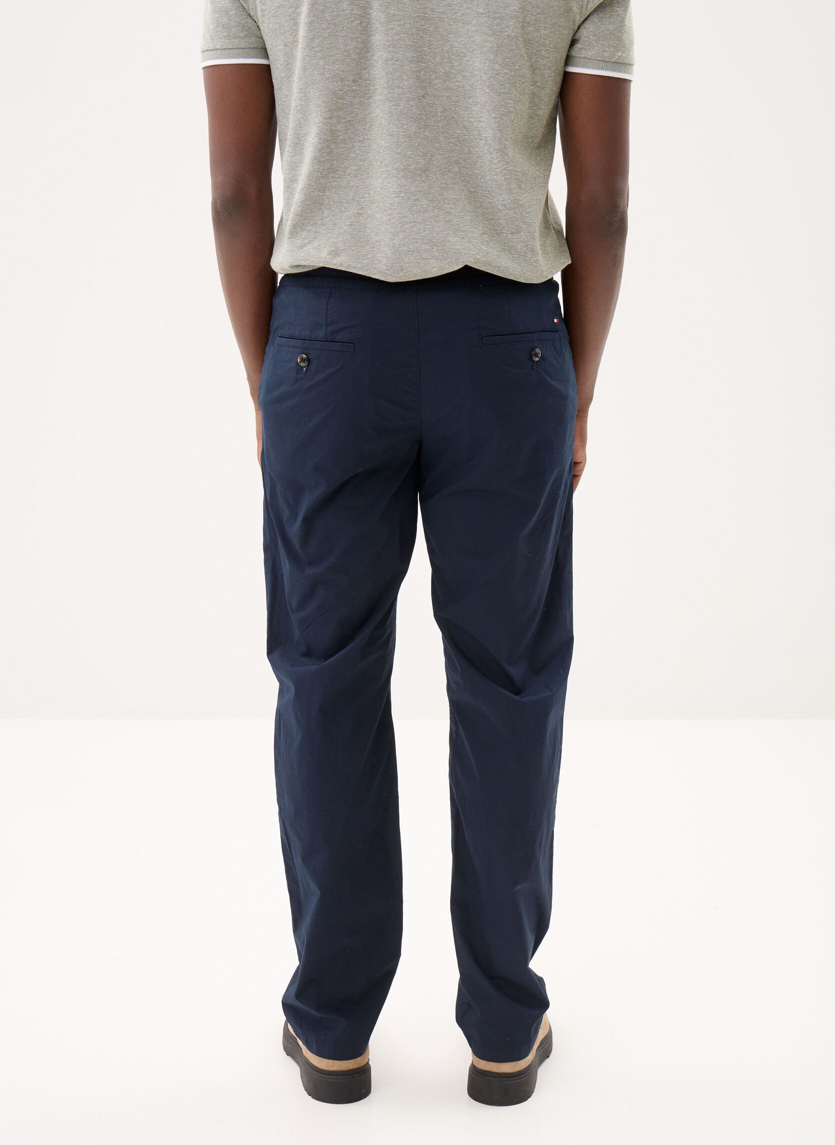 Pantaloni chino Denton Po Poplin MW0MW42340 uomo blu Tommy Hilfiger Pantaloni chino Denton Po Poplin MW0MW42340 uomo blu DESERT SKY