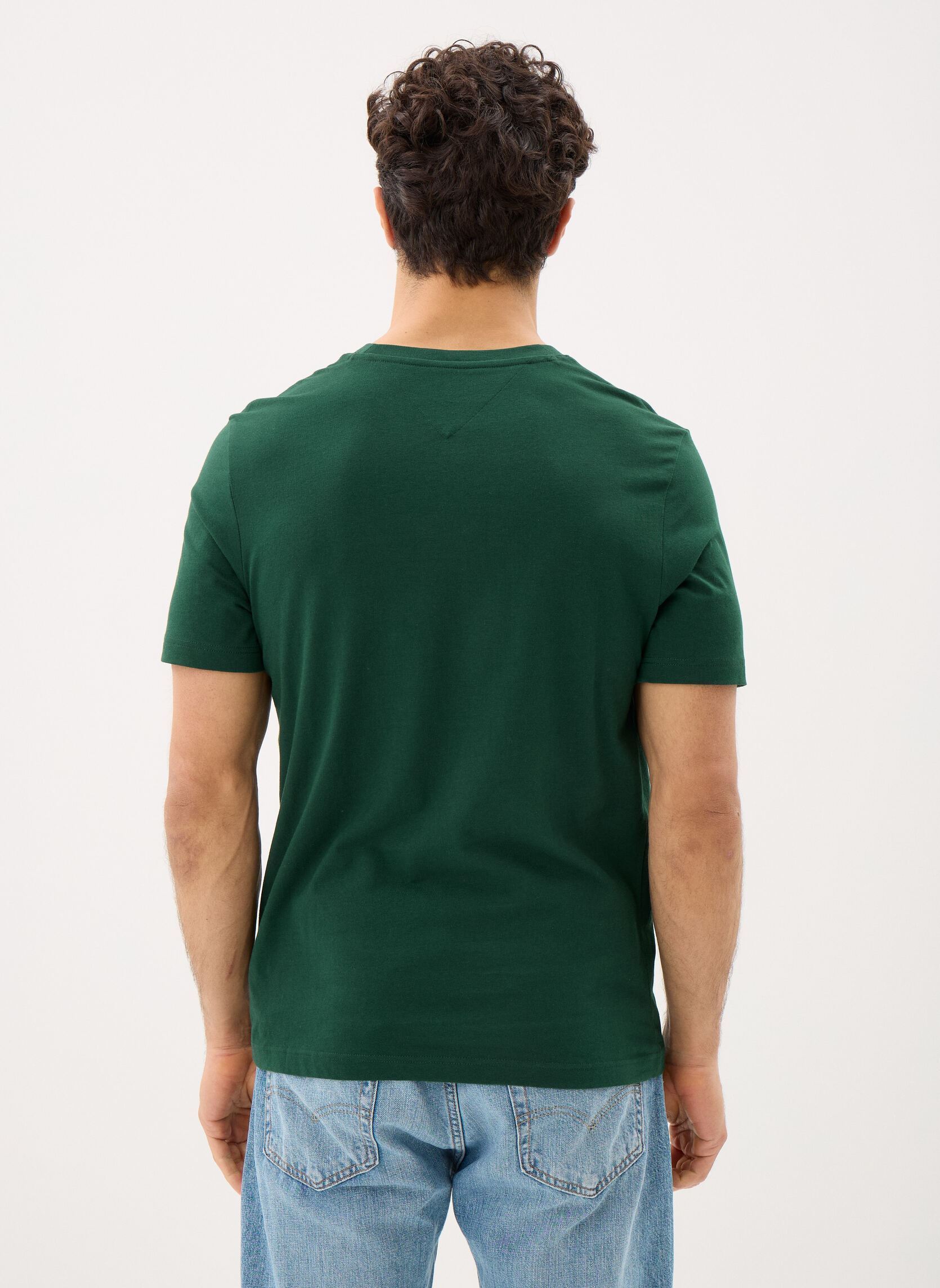 Kurzarm-T-Shirts Brand Love Mono Stac herren grün Tommy Hilfiger Kurzarm-T-Shirts Brand Love Mono Stac herren grün NOCTURNAL GREEN