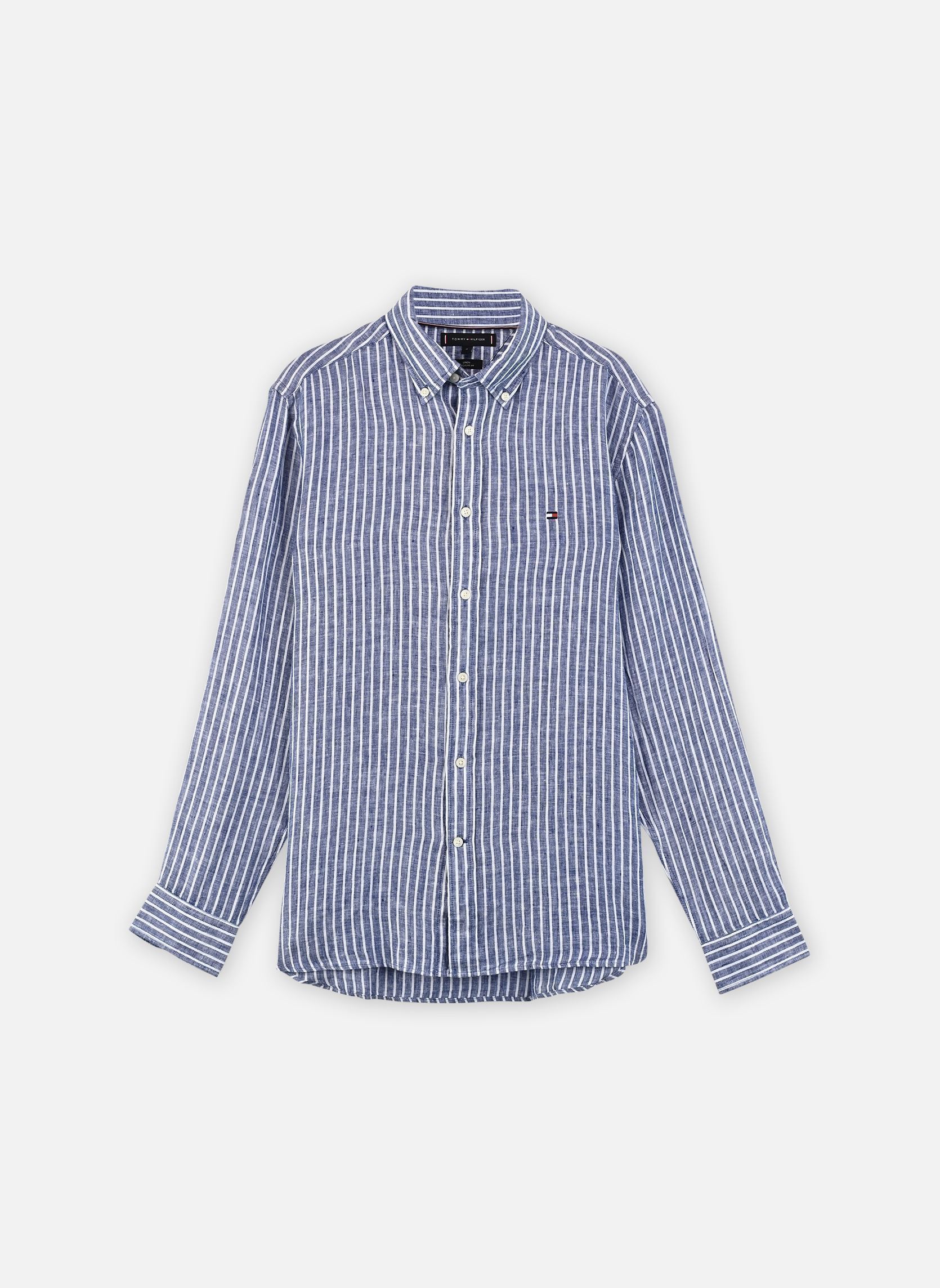 Chemise Tommy Hilfiger LINEN BENGAL STRIPE RF SHIRT EU - vue 2