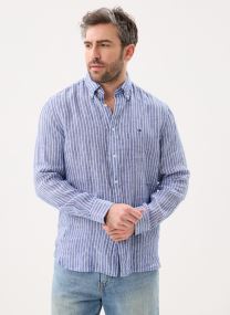 Chemises Linen Bengal Stripe homme orange