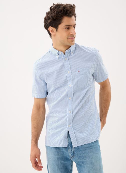 Tommy Hilfiger Hemden Seersucker Bengal St herren blau