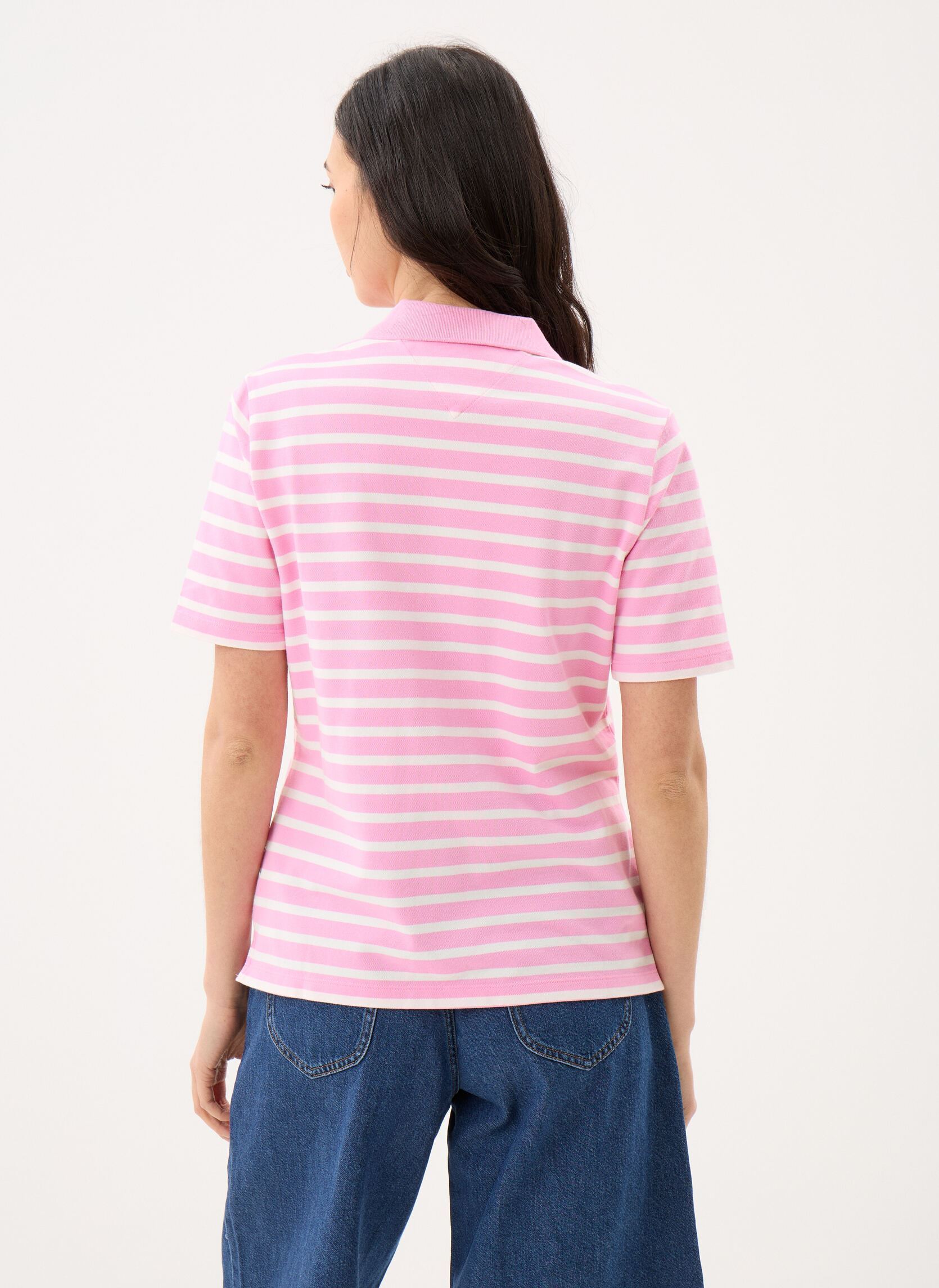 Korte mouwen polo's 1985 Reg Pique Polo dames roze Tommy Hilfiger Korte mouwen polo's 1985 Reg Pique Polo dames roze BRETON CLASSIC PINK/ FIRE RED