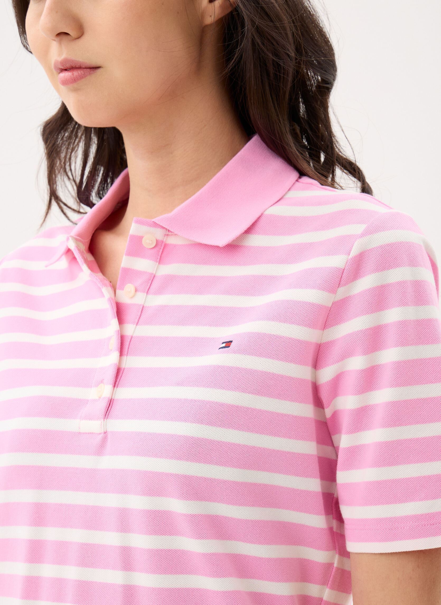 Korte mouwen polo's 1985 Reg Pique Polo dames roze Tommy Hilfiger Korte mouwen polo's 1985 Reg Pique Polo dames roze BRETON CLASSIC PINK/ FIRE RED